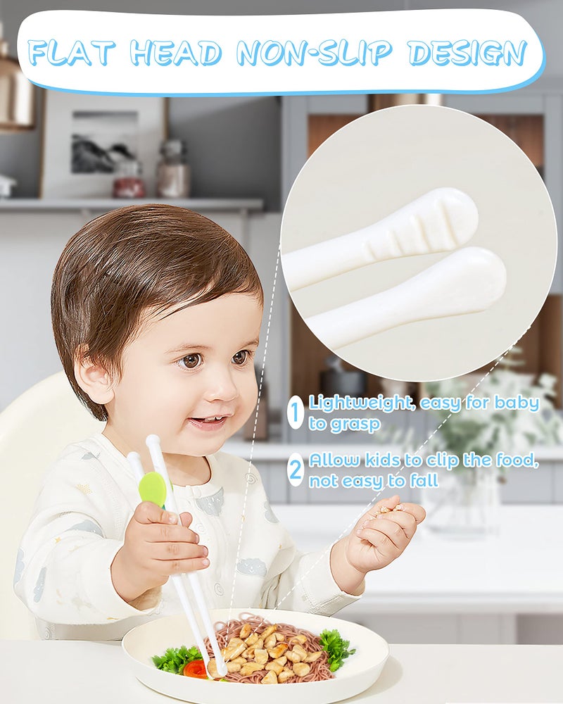 MoHern Kids Chopsticks Training for Toddlers - 6 Pairs, Beginner Support - Image 4